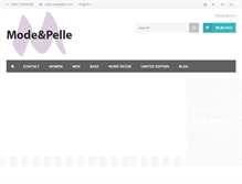 Tablet Screenshot of modepelle.com